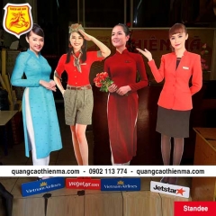 Standee mô hình tiếp viên hàng không