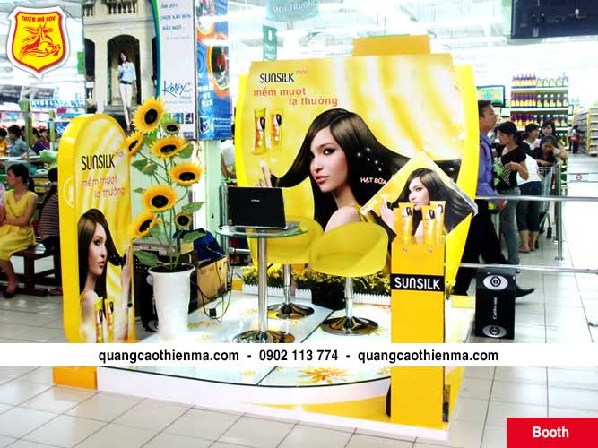 Thi công dàn dựng booth activation Sunsilk