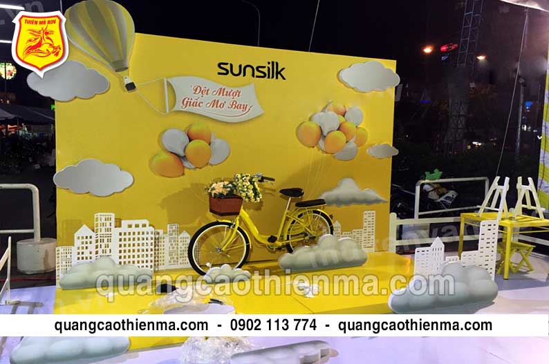 sản xuất booth activation sunsilk