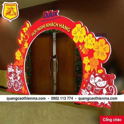 Sản xuất và thi công cổng chào siêu thị Sản xuất và thi công cổng chào siêu thị